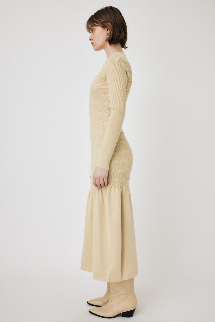 MOUSSY「FLARE HEM KNIT ドレス」|ワンピース|
