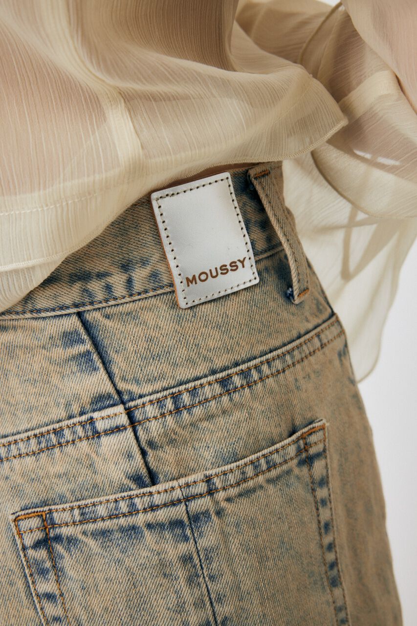 MOUSSY「CURVED LINE CHEMICAL BAGGY」|デニム|