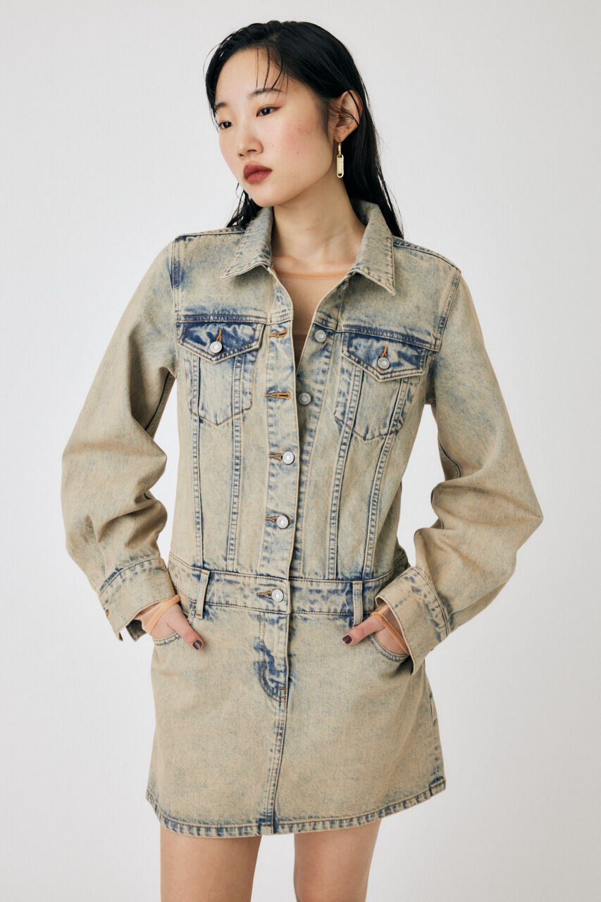 MOUSSY「LOW WAIST CHEMICAL MINI ドレス」|ワンピース|