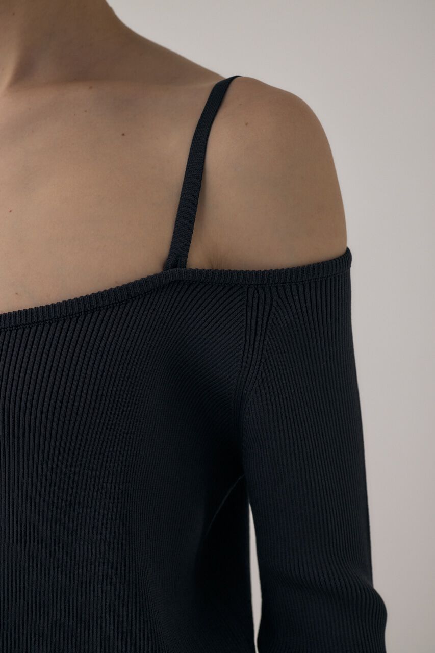 MOUSSY「ﾘｻｲｸﾙﾎﾟﾘｴｽﾃﾙ使用 経年劣化の少ないﾘﾌﾞﾆｯﾄ ｵﾌｼｮ  」|ワンピース|