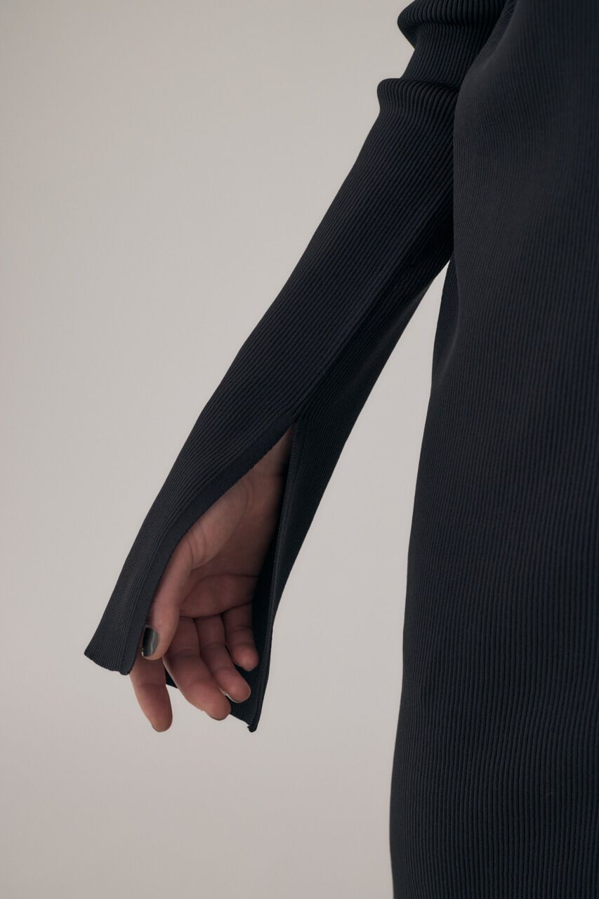 MOUSSY「ﾘｻｲｸﾙﾎﾟﾘｴｽﾃﾙ使用 経年劣化の少ないﾘﾌﾞﾆｯﾄ ｵﾌｼｮ  」|ワンピース|