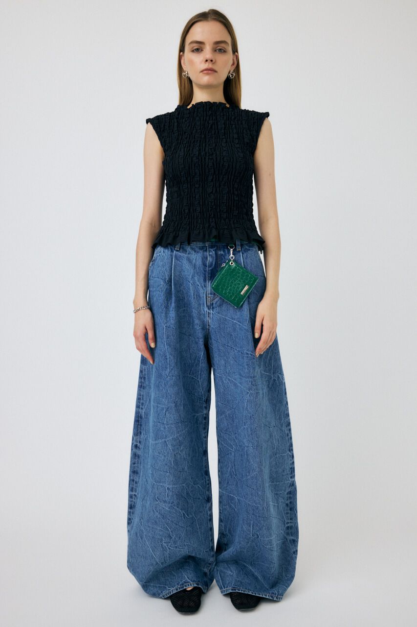 MOUSSY「SHIRRING SLEEVELESS トップス」|その他|