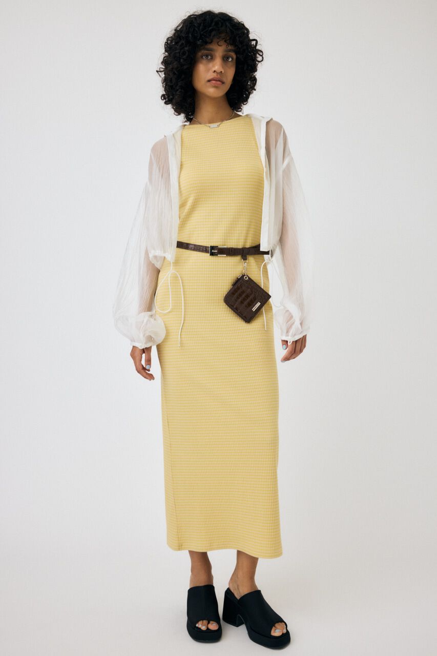 MOUSSY「CUP IN BORDER ドレス」|ワンピース|YEL