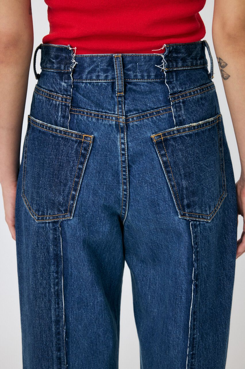 MOUSSY「TWO IN ONE ワイドストレートデニム」|デニム|