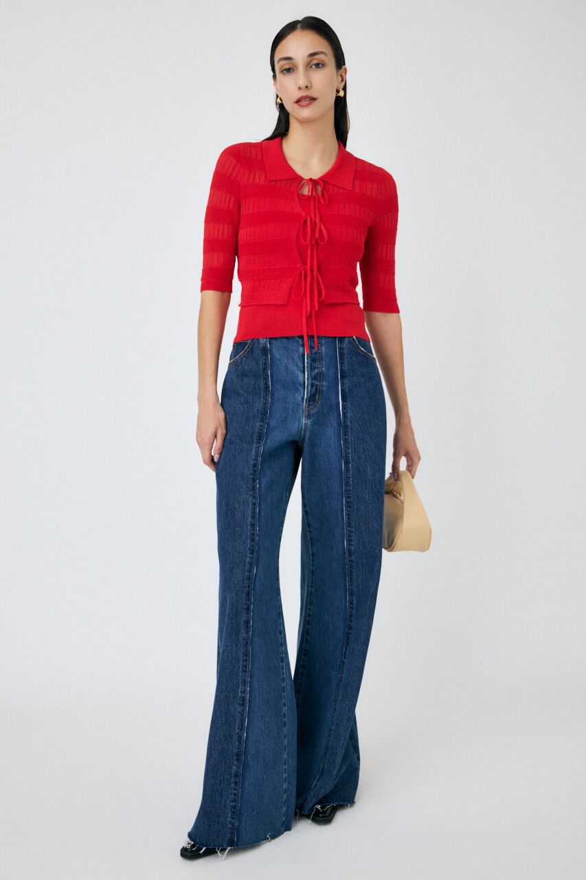 MOUSSY「TWO IN ONE ワイドストレートデニム」|デニム|