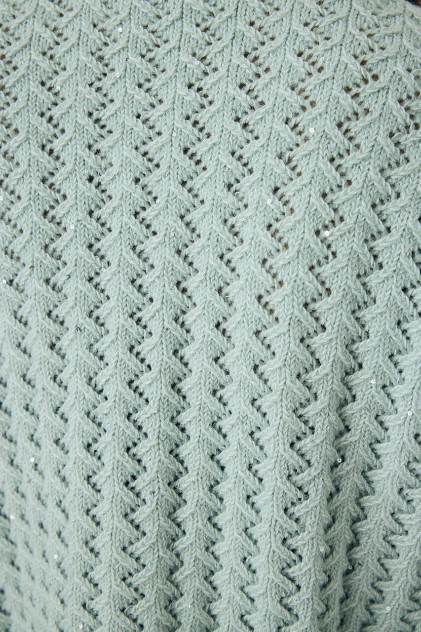 MOUSSY「GLITTER ニットカーディガン」|カーディガン|