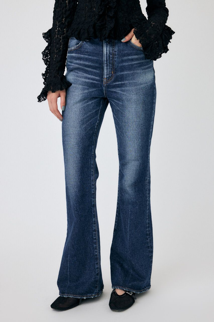 MOUSSY「MVS D/BLU FLARE」|デニム|