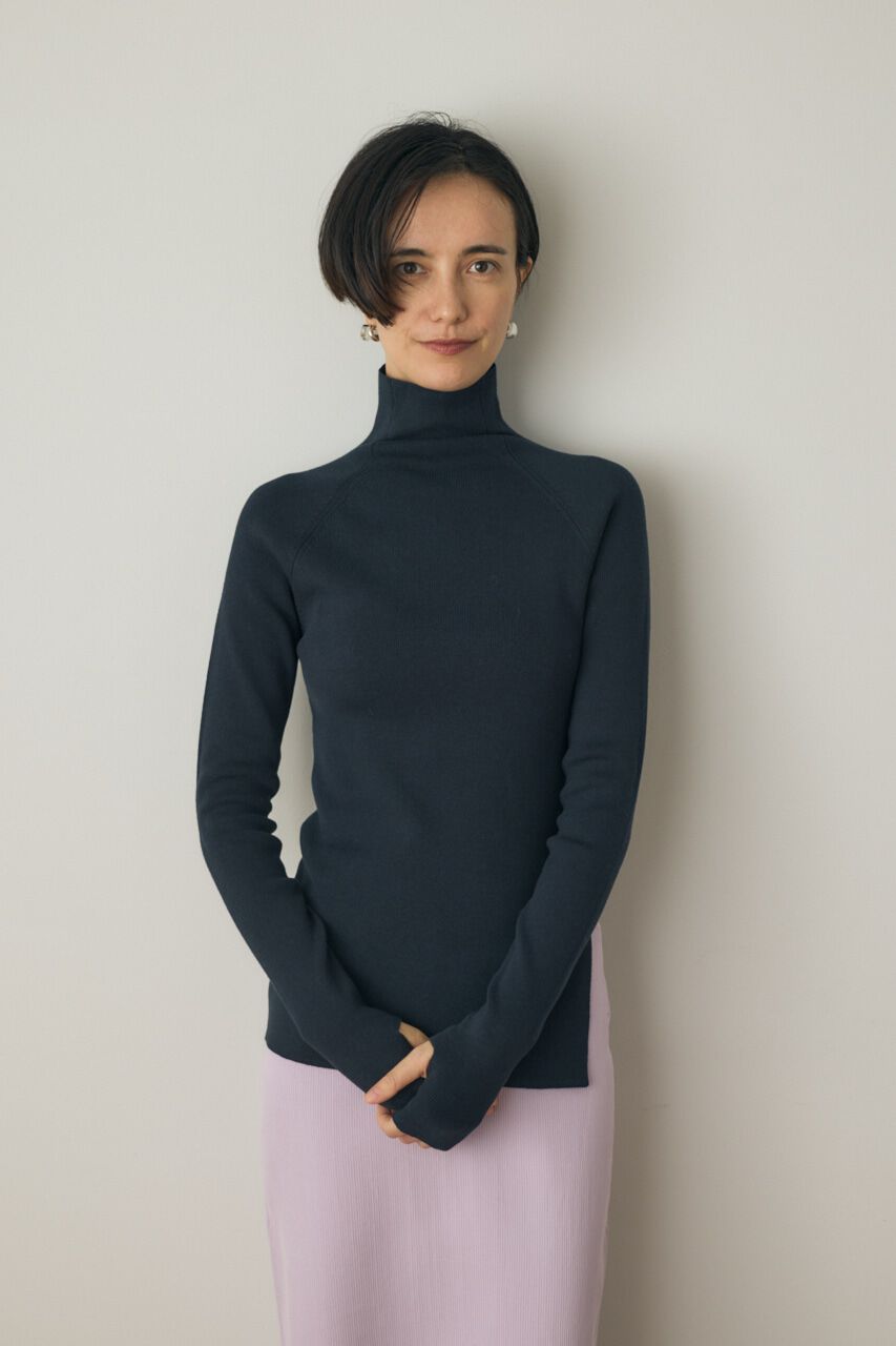 MOUSSY「タートルネックニット オーガニックコットン&times;再生繊維混」|ニット・セーター|