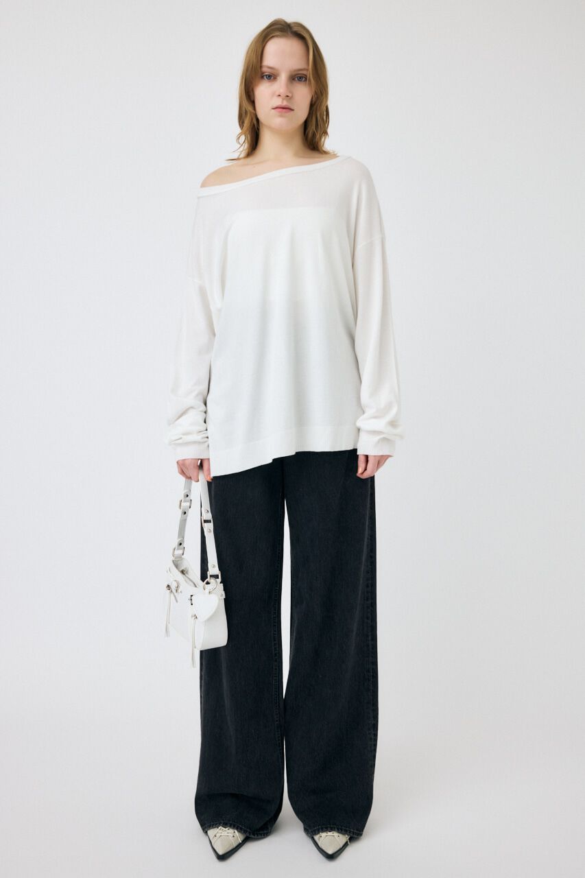 MOUSSY「OFF SHOULDER ルーズニット」|ニット・セーター|