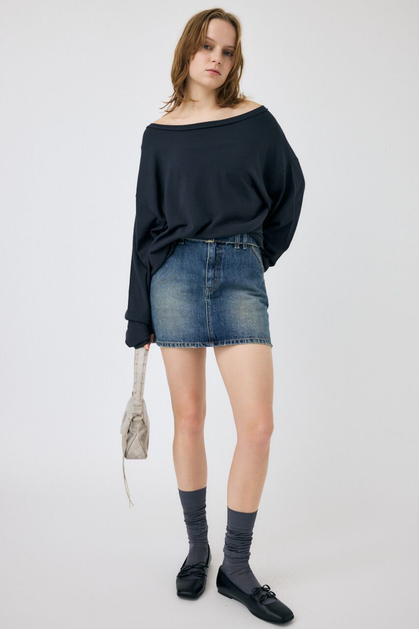MOUSSY「OFF SHOULDER ルーズニット」|ニット・セーター|