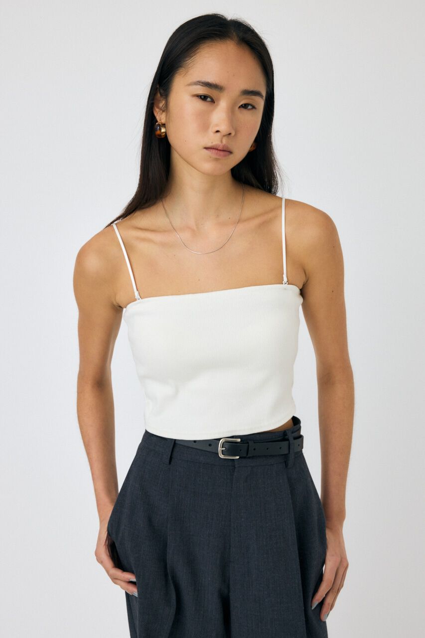 MOUSSY「SQUARE NECK キャミソール」|キャミソール|WHT