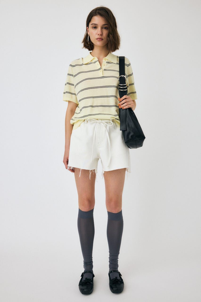 MOUSSY「WIDE DENIM ショーツ」|デニム|