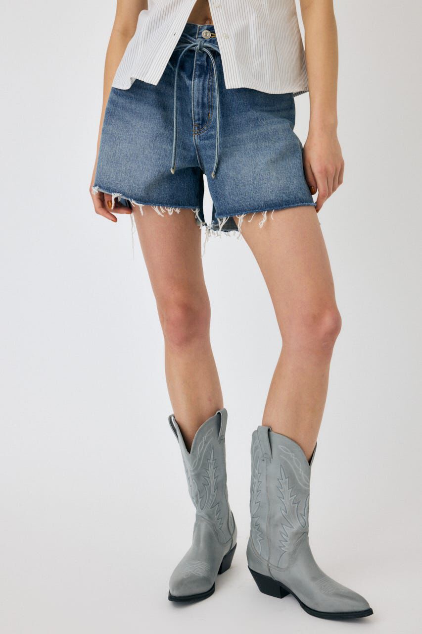 MOUSSY「WIDE DENIM ショーツ」|デニム|