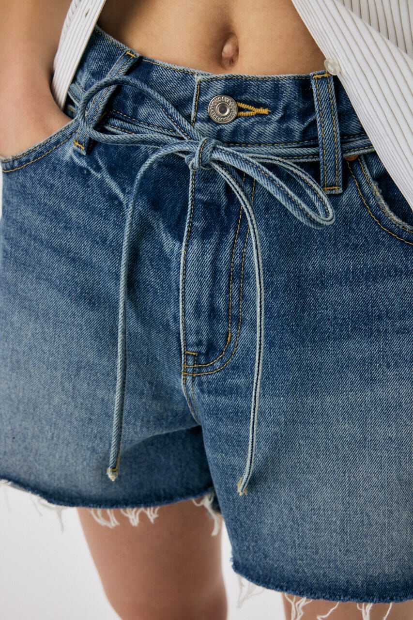 MOUSSY「WIDE DENIM ショーツ」|デニム|