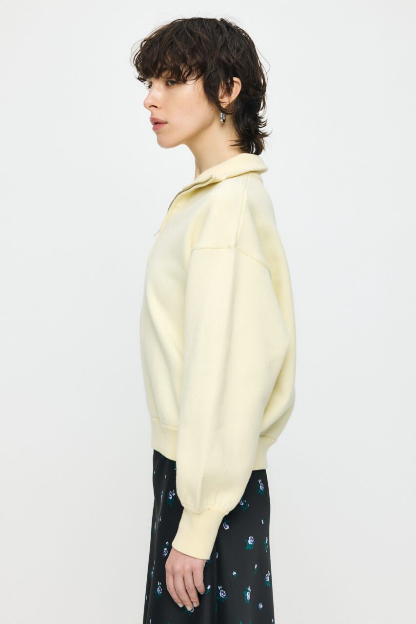 MOUSSY「SWEAT LIKE HALF ZIP ニットトップス」|パーカー|