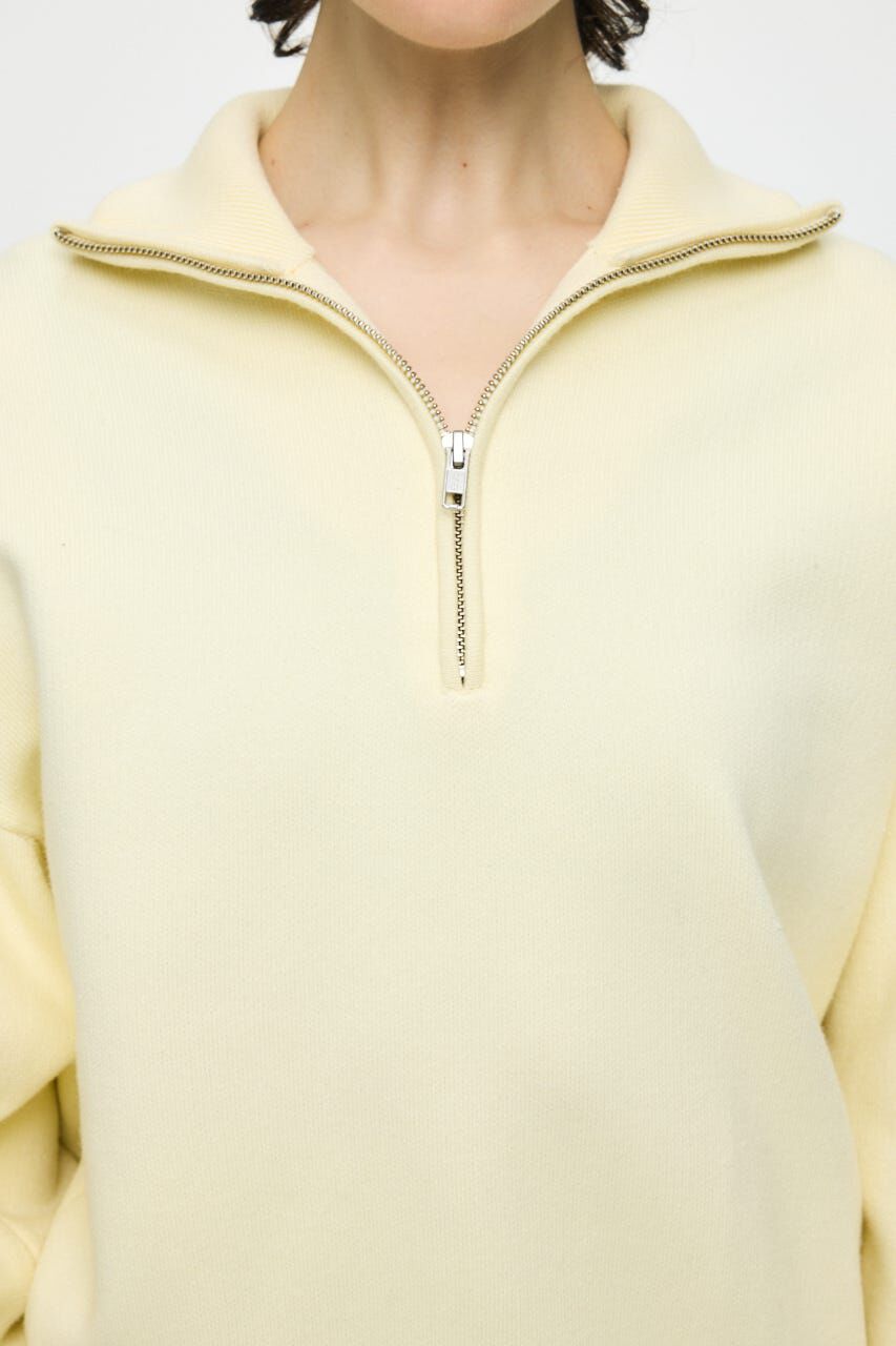 MOUSSY「SWEAT LIKE HALF ZIP ニットトップス」|パーカー|