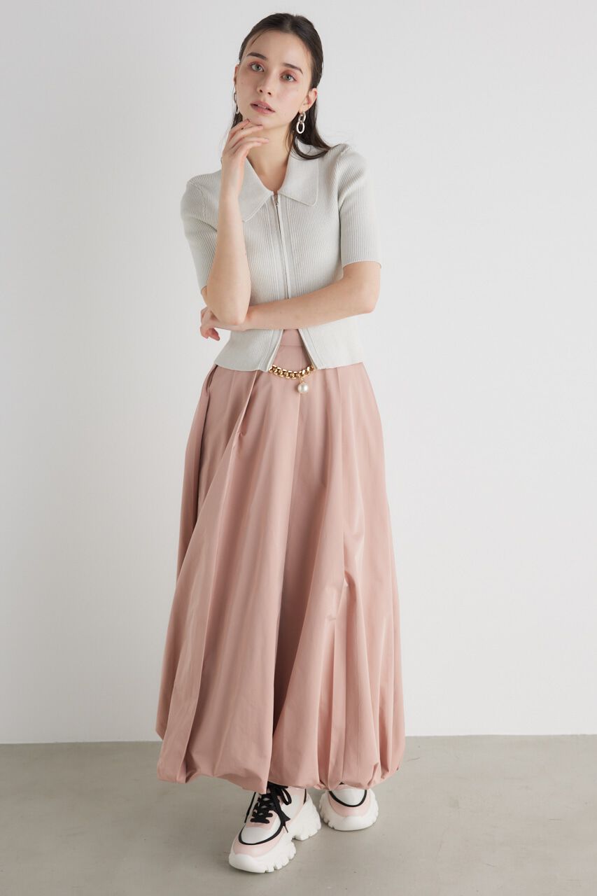 rienda「ZIPシャツKnit TOP」|ニット・セーター|