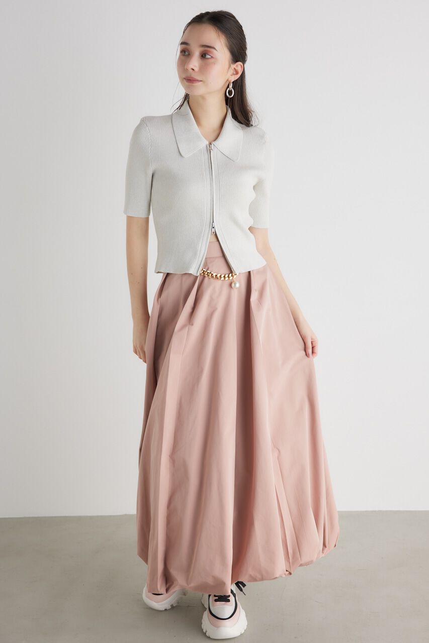 rienda「ZIPシャツKnit TOP」|ニット・セーター|