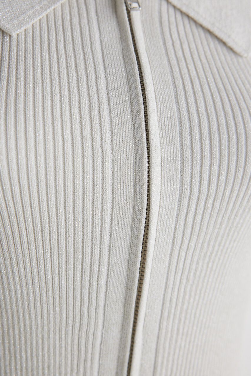 rienda「ZIPシャツKnit TOP」|ニット・セーター|