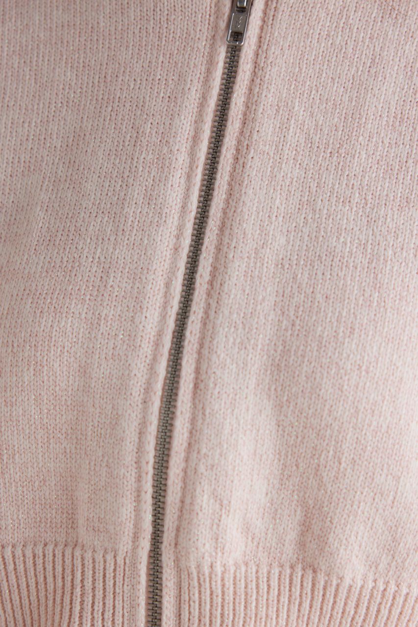 rienda「フロントZIPショート Knit BZ」|ブルゾン・スタジャン|