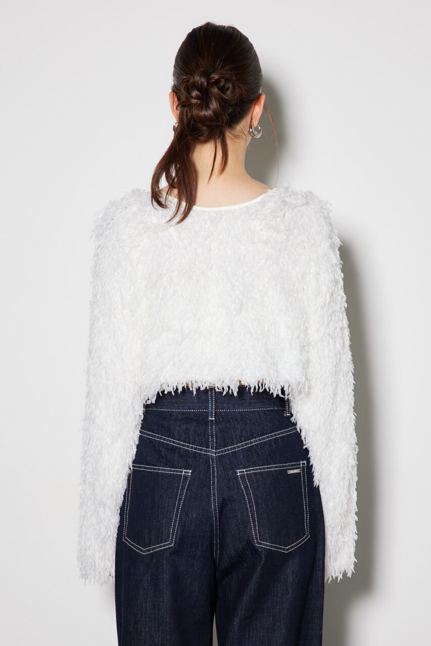 rienda「マルチWAYフェイクフェザーカーデ」|カーディガン|