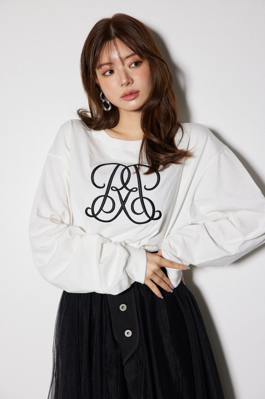 rienda「WRRロンクスリーブTシャツ」|Tシャツ・カットソー|WHT