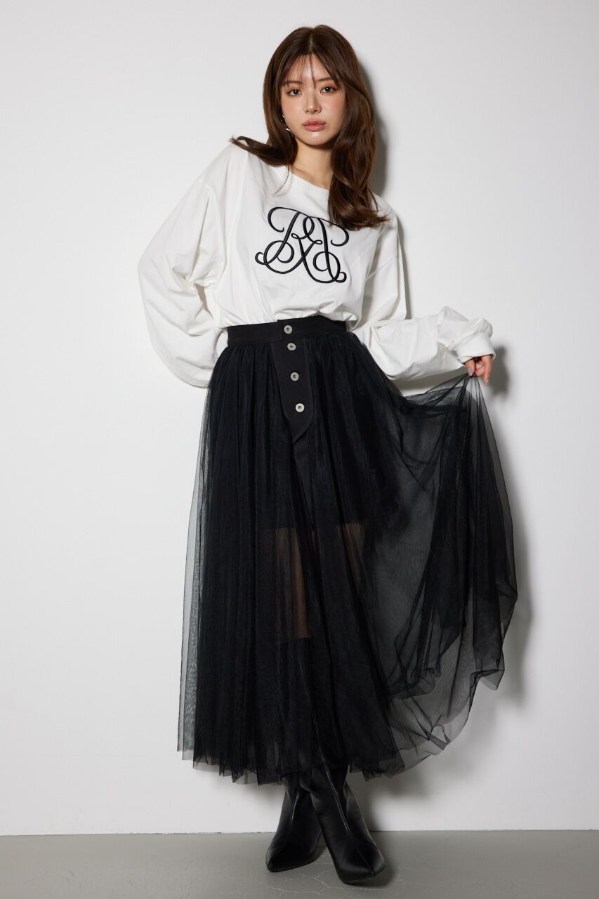 rienda「WRRロンクスリーブTシャツ」|Tシャツ・カットソー|