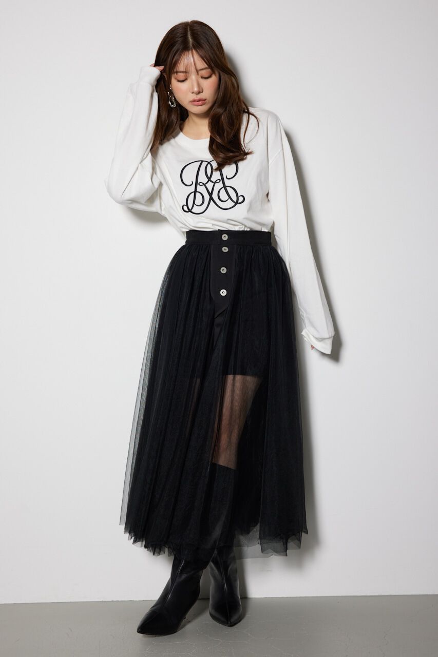 rienda「WRRロンクスリーブTシャツ」|Tシャツ・カットソー|