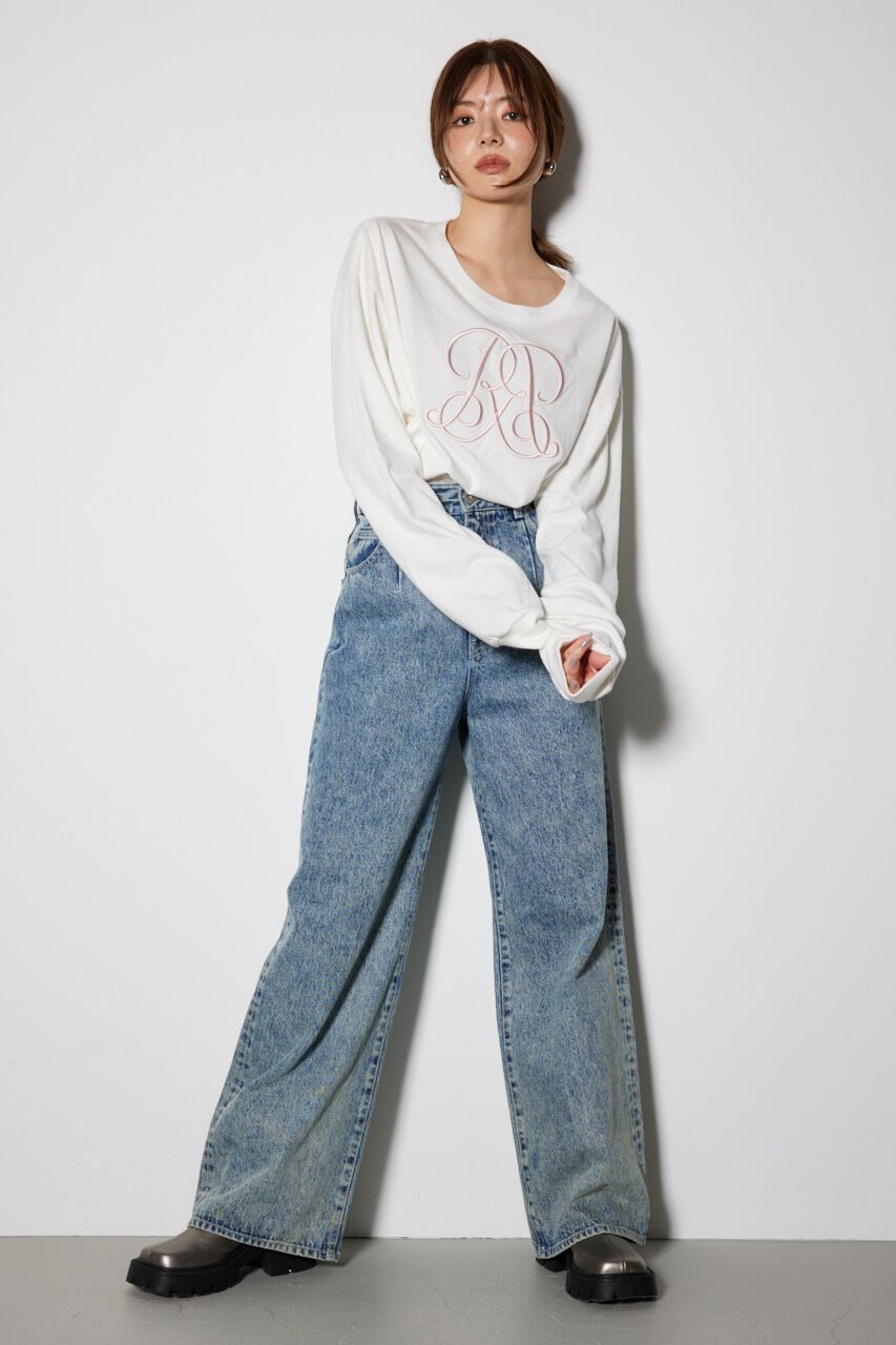 rienda「WRRロンクスリーブTシャツ」|Tシャツ・カットソー|