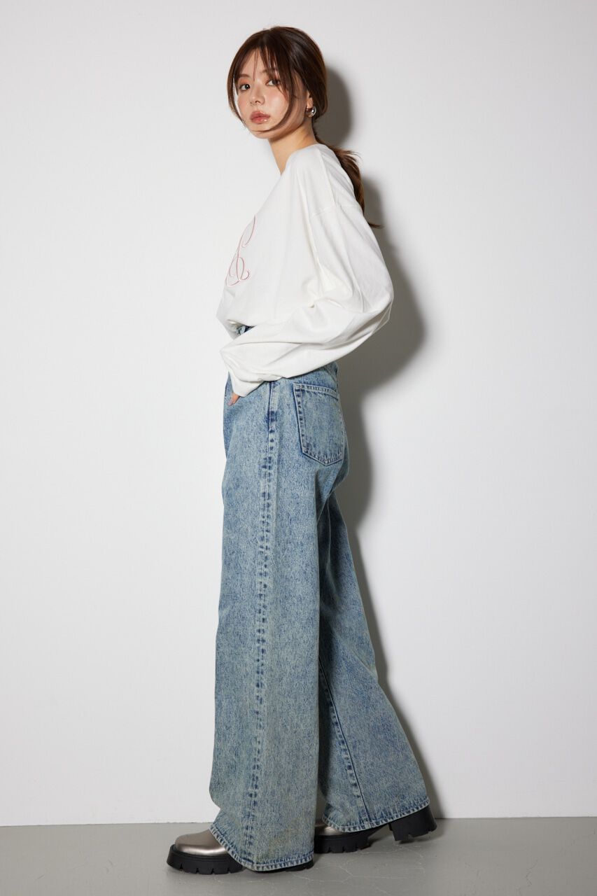 rienda「WRRロンクスリーブTシャツ」|Tシャツ・カットソー|