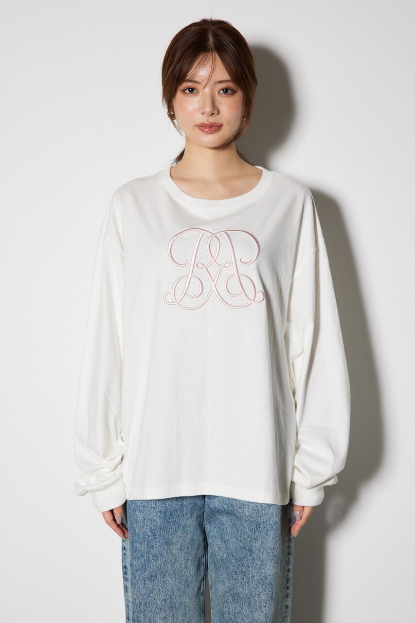 rienda「WRRロンクスリーブTシャツ」|Tシャツ・カットソー|