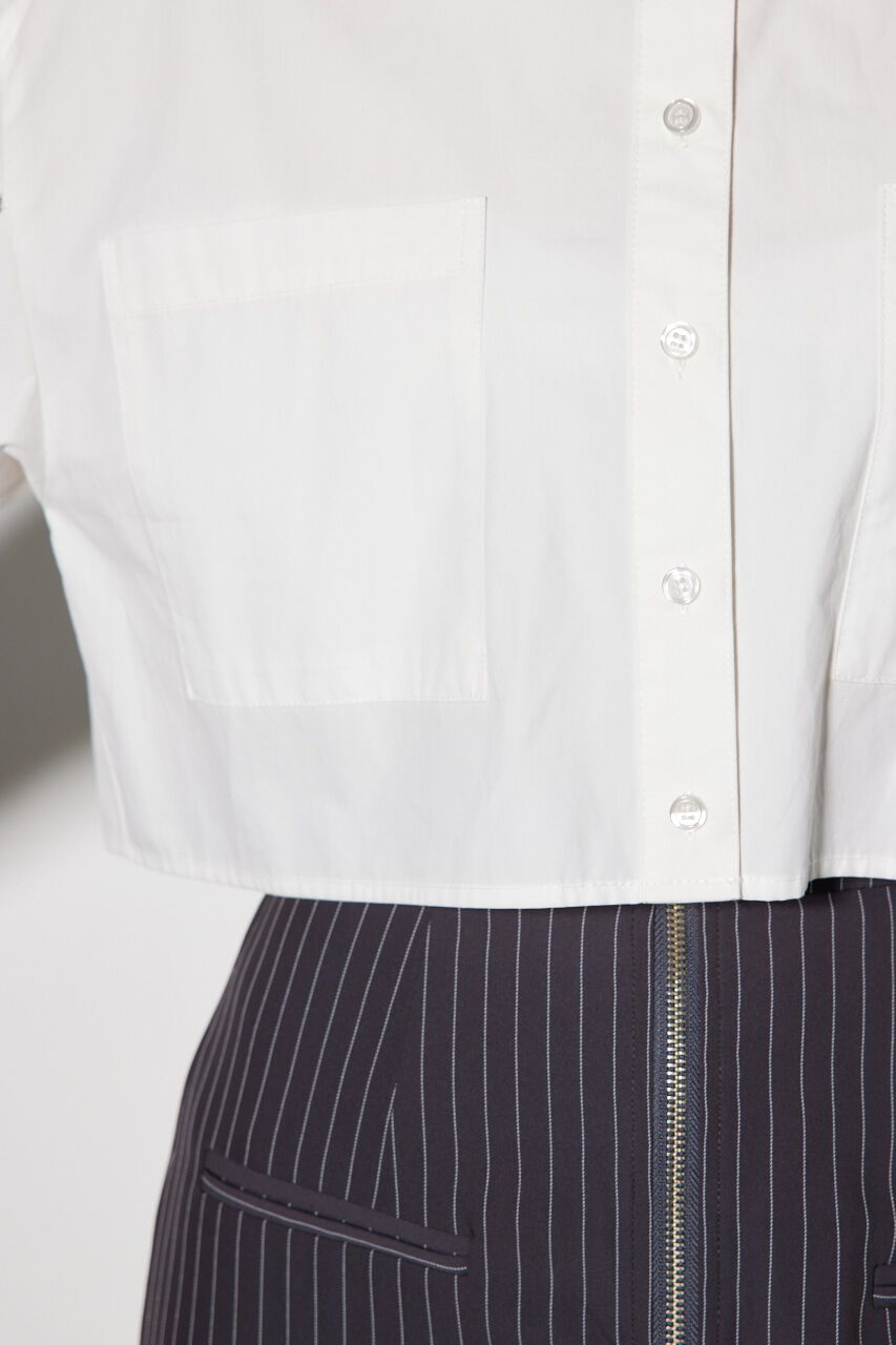 rienda「ショルダーチェーンオーバーシャツ」|シャツ・ブラウス|