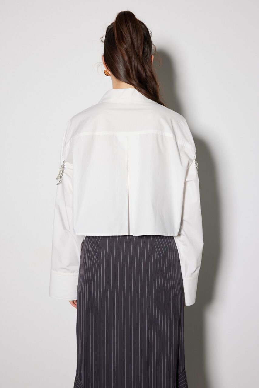 rienda「ショルダーチェーンオーバーシャツ」|シャツ・ブラウス|