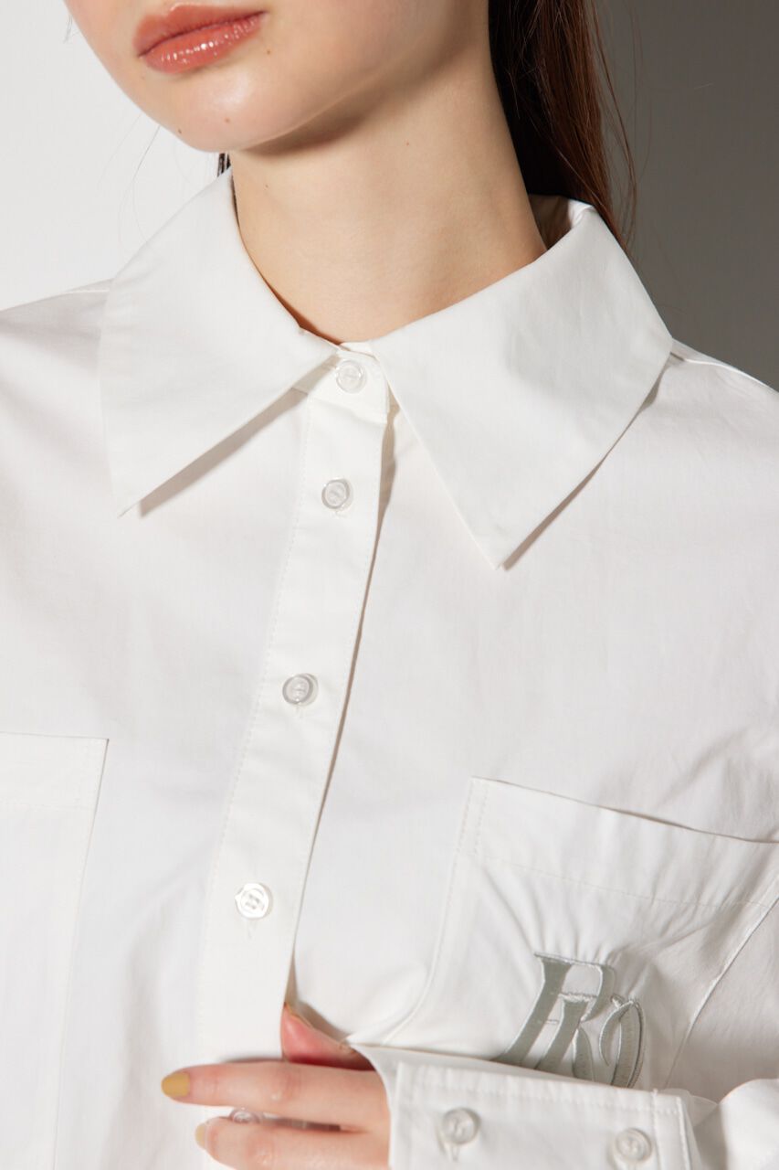 rienda「ショルダーチェーンオーバーシャツ」|シャツ・ブラウス|