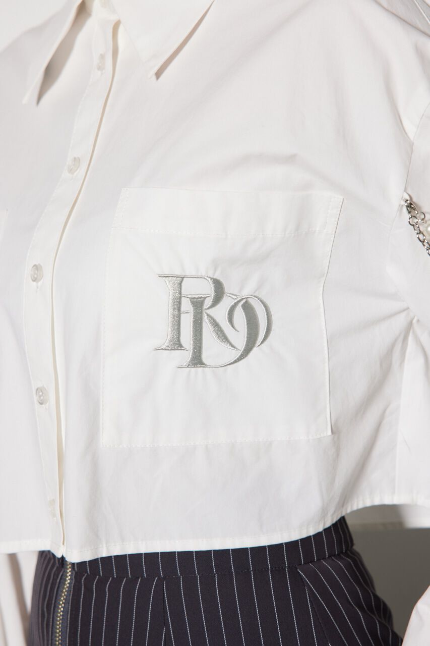 rienda「ショルダーチェーンオーバーシャツ」|シャツ・ブラウス|