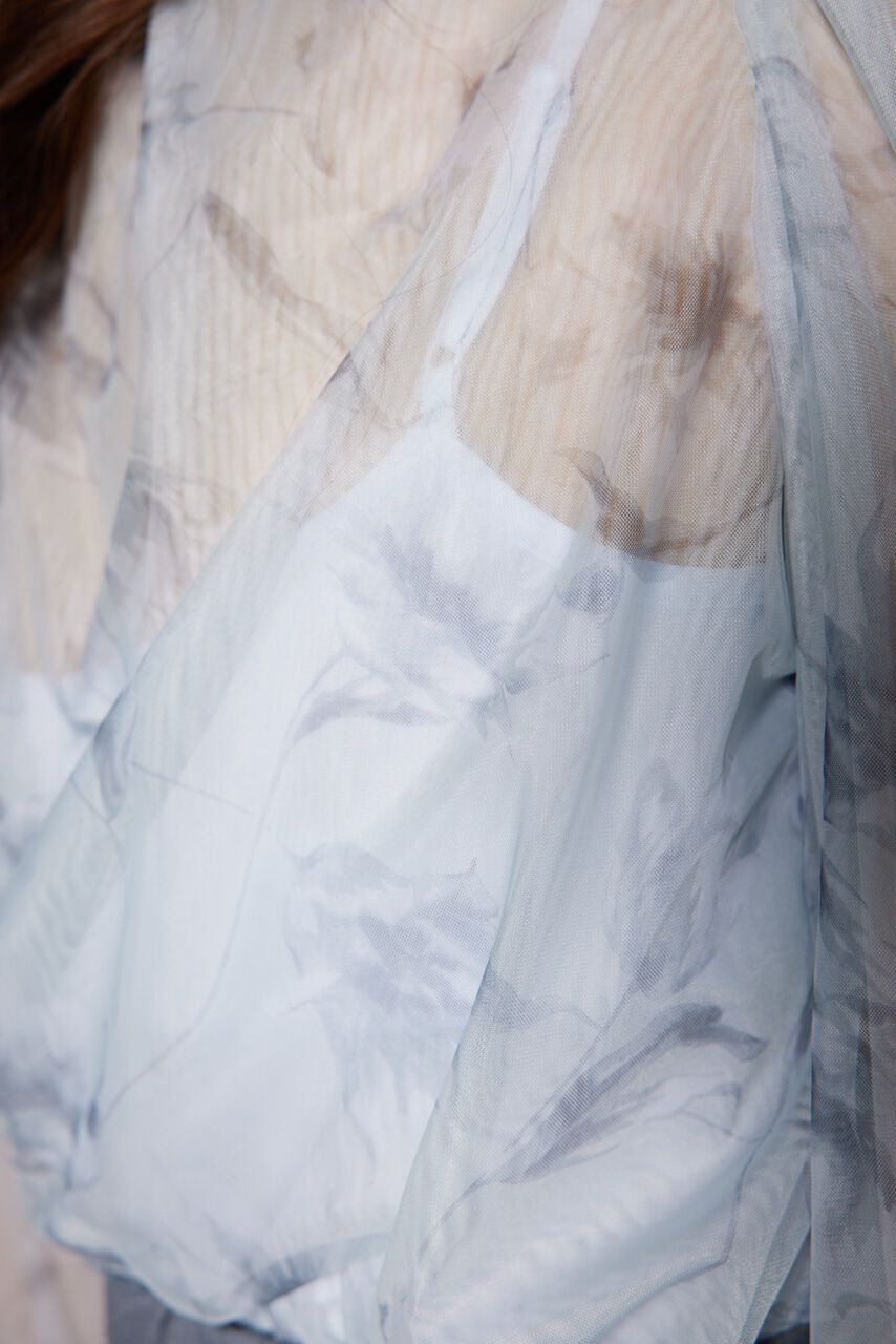 rienda「チュールボウタイネックトップス」|シャツ・ブラウス|