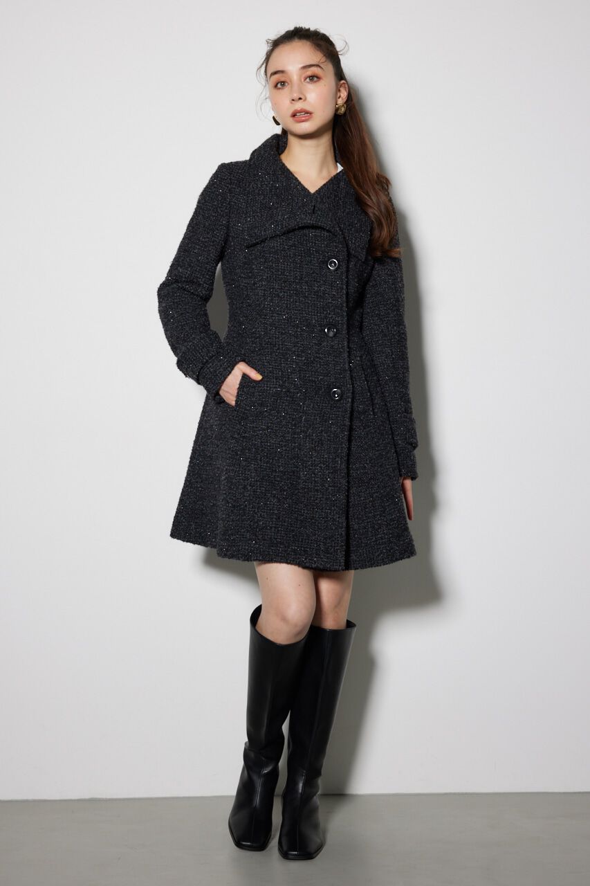 rienda「オーバーネックシンデレララインミニコート」|その他|