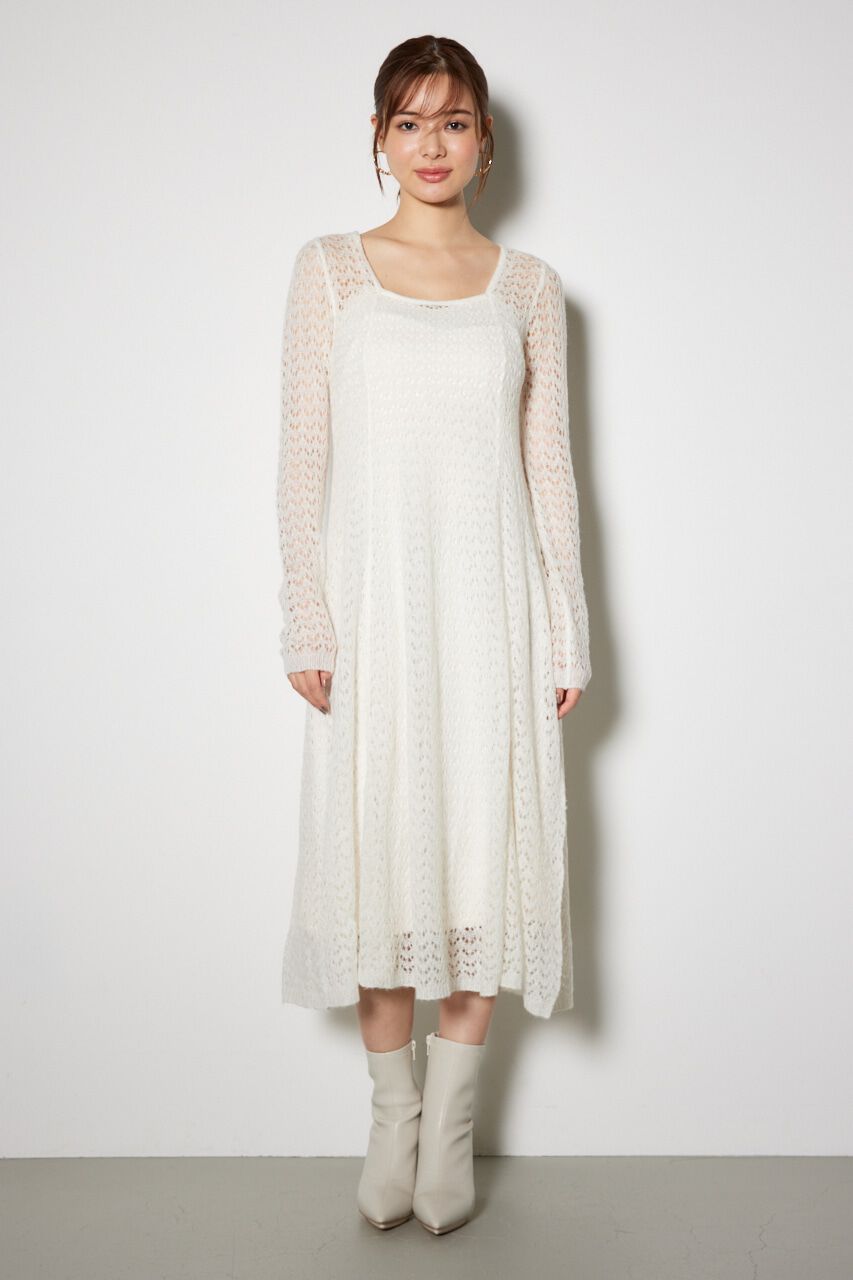 rienda「ソフティーニットフレアワンピース」|ワンピース|