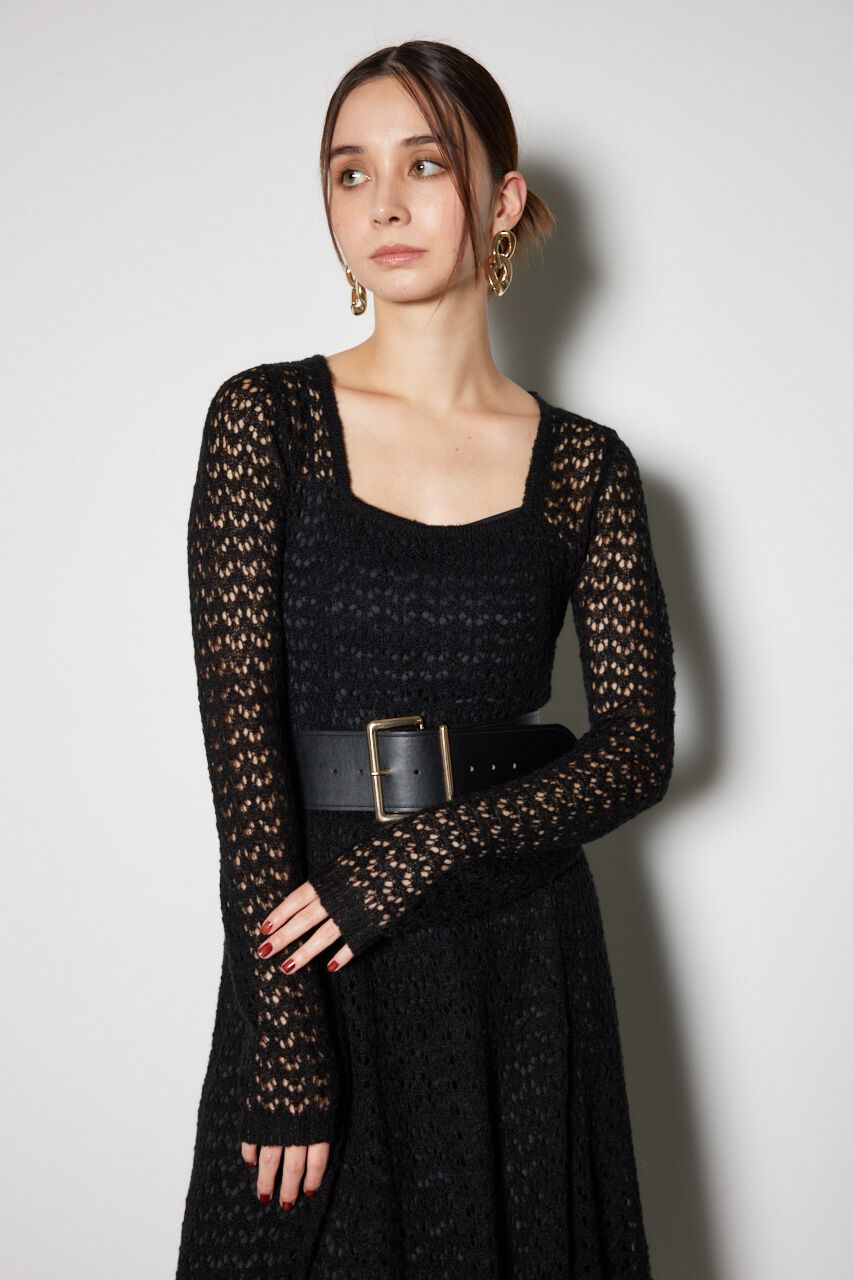 rienda「ソフティーニットフレアワンピース」|ワンピース|