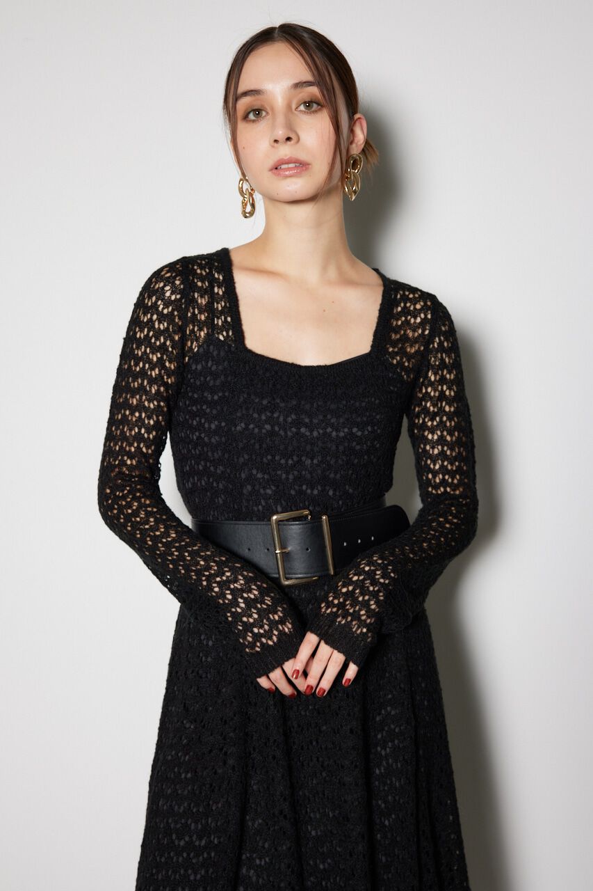 rienda「ソフティーニットフレアワンピース」|ワンピース|