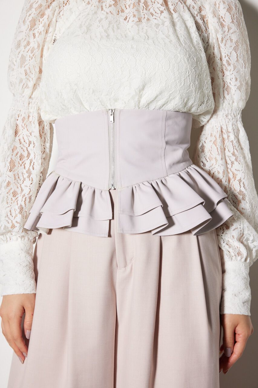 rienda「フェイクレザーコルセット」|ベルト|