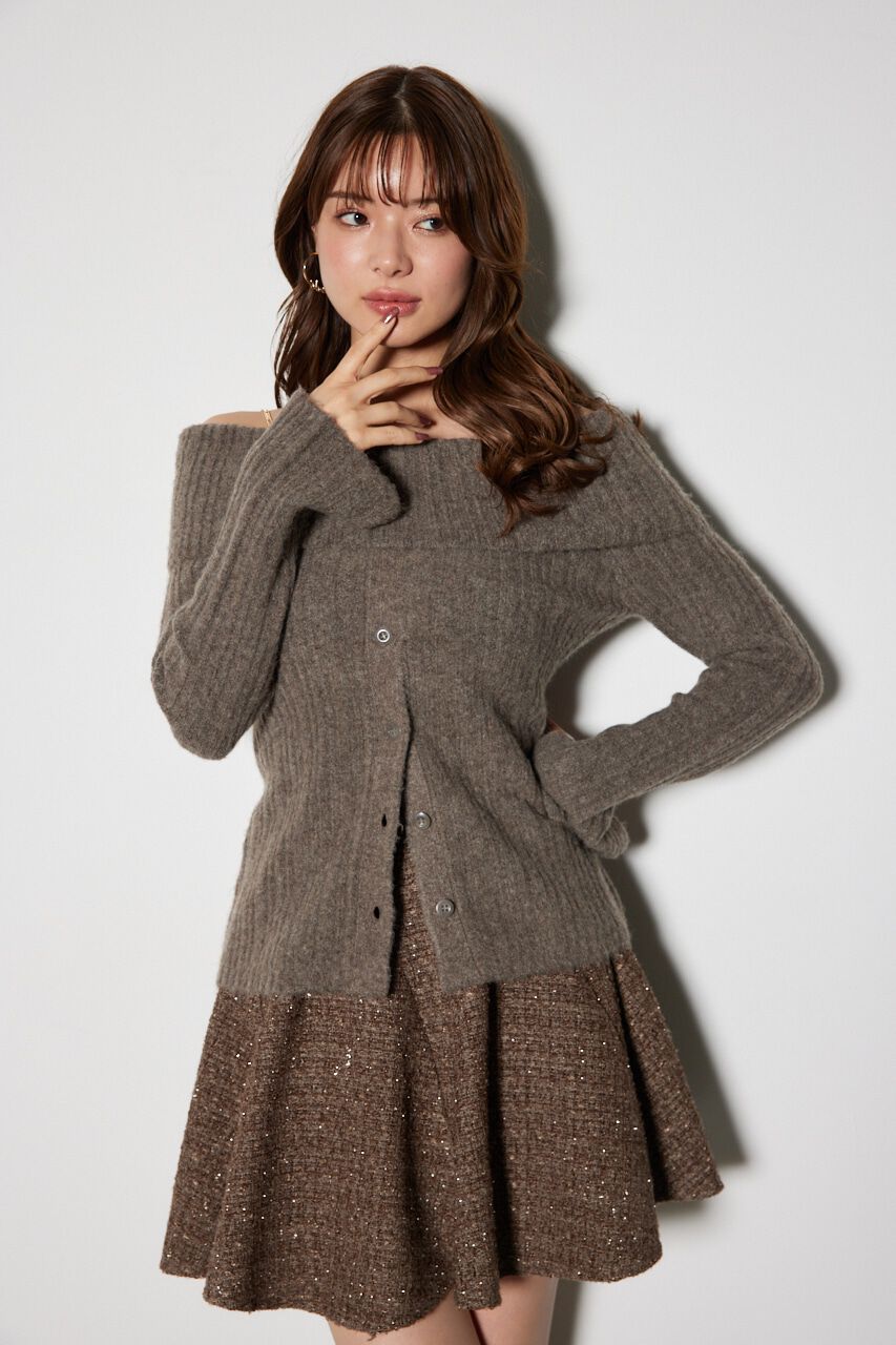 rienda「2WAYオフショルニットトップス」|ニット・セーター|BRN