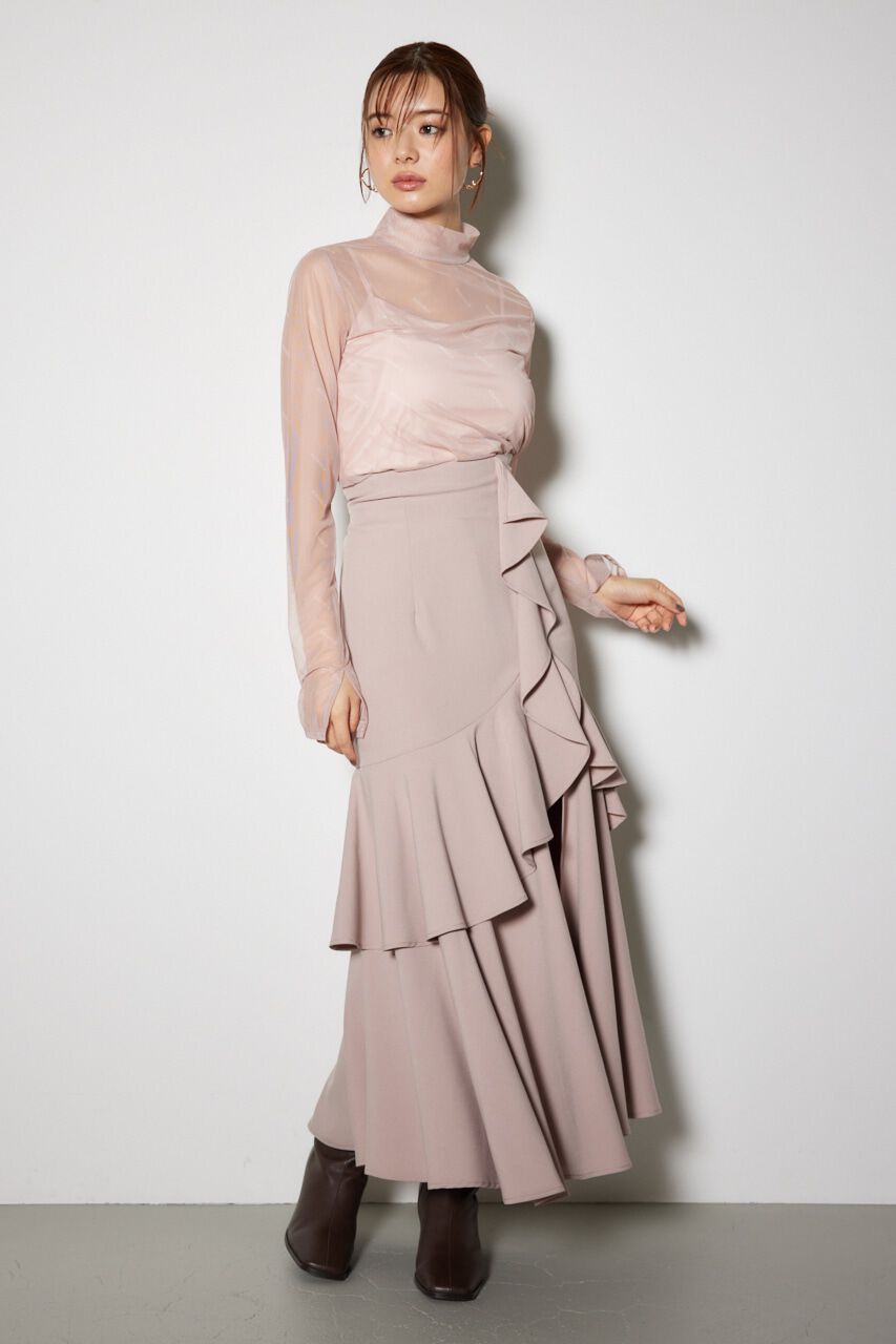 rienda「ダブルフリルスリットスコートショートパンツ」|その他|