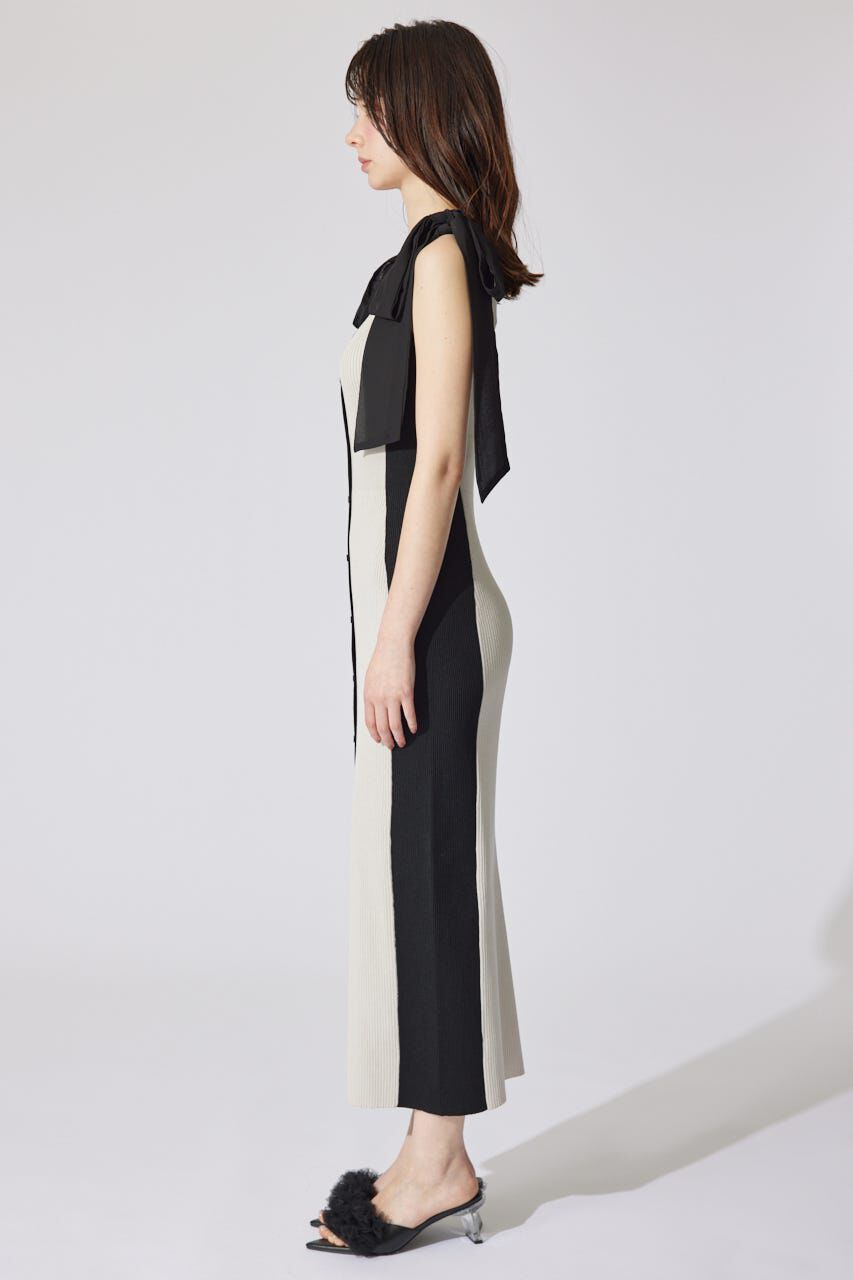 rienda「バイカラーリボンワンピース」|ワンピース|