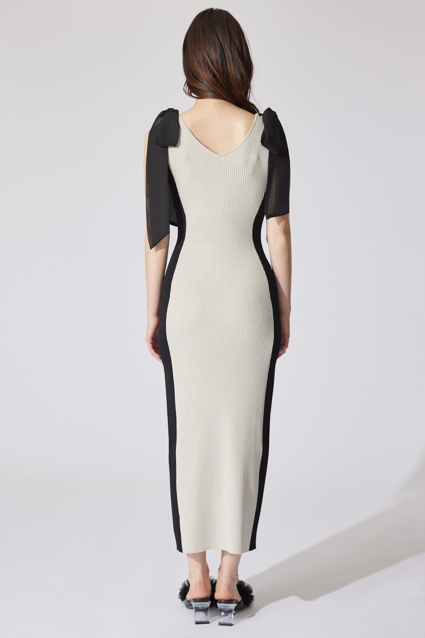 rienda「バイカラーリボンワンピース」|ワンピース|