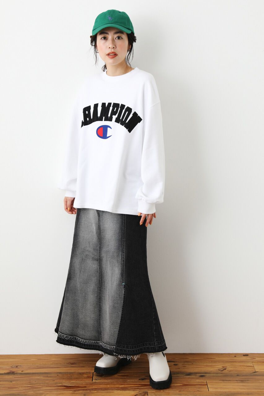 RODEO CROWNS「Champion ボリュームスリーブスウェット」|パーカー|