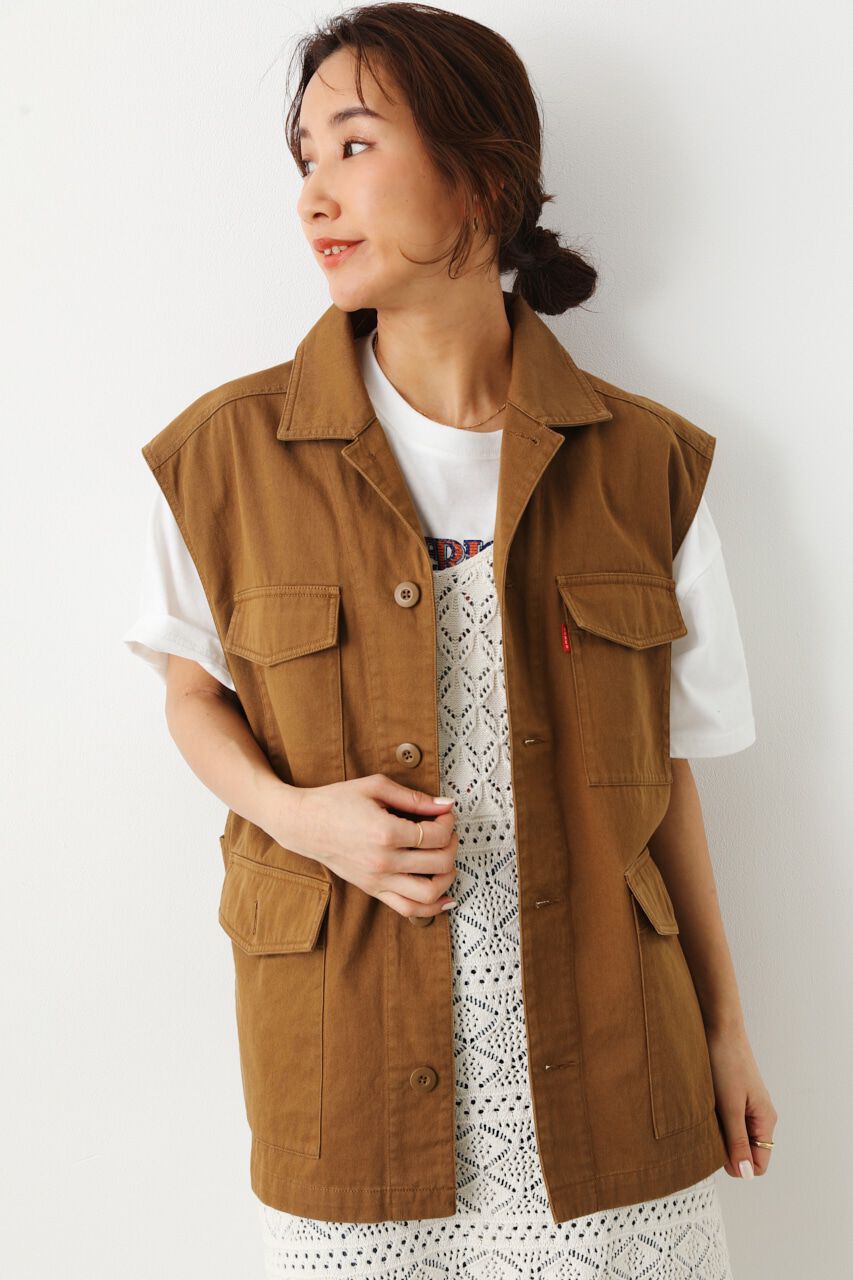 RODEO CROWNS「ミリタリーオーバーベスト」|ダウンベスト・ベスト|