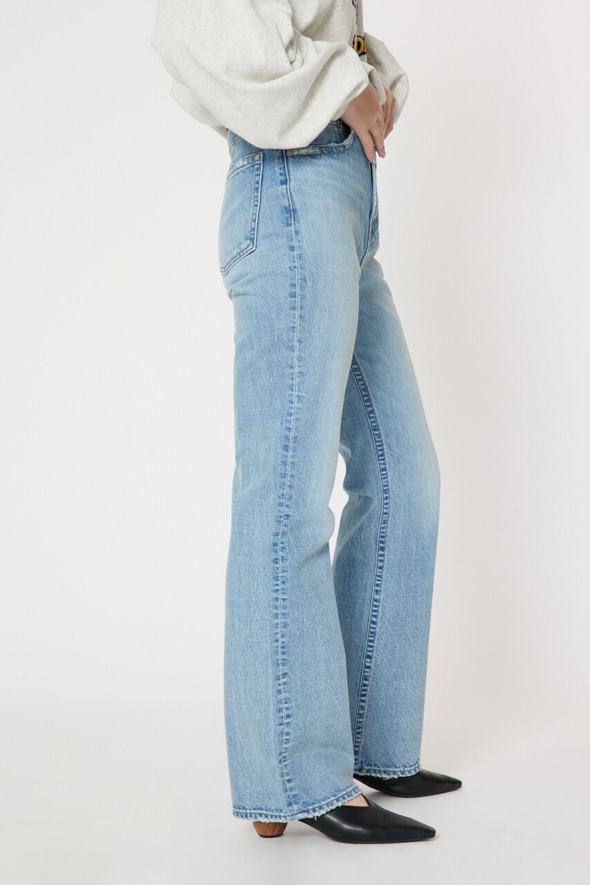 RODEO CROWNS「アシンメトリーハイウエストフレアデニム」|デニム|