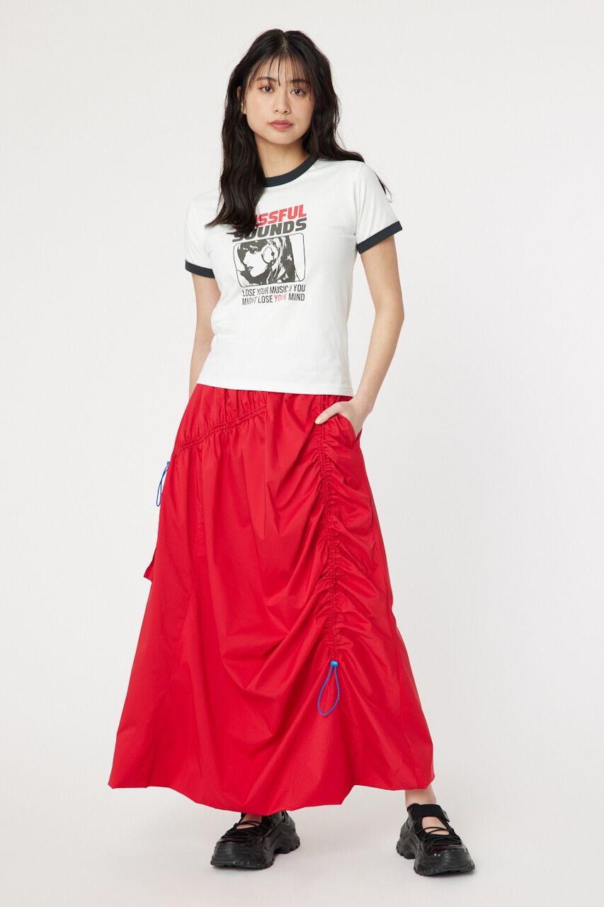 RODEO CROWNS「ワンサイドポケットシャーリングスカート」|スカート|