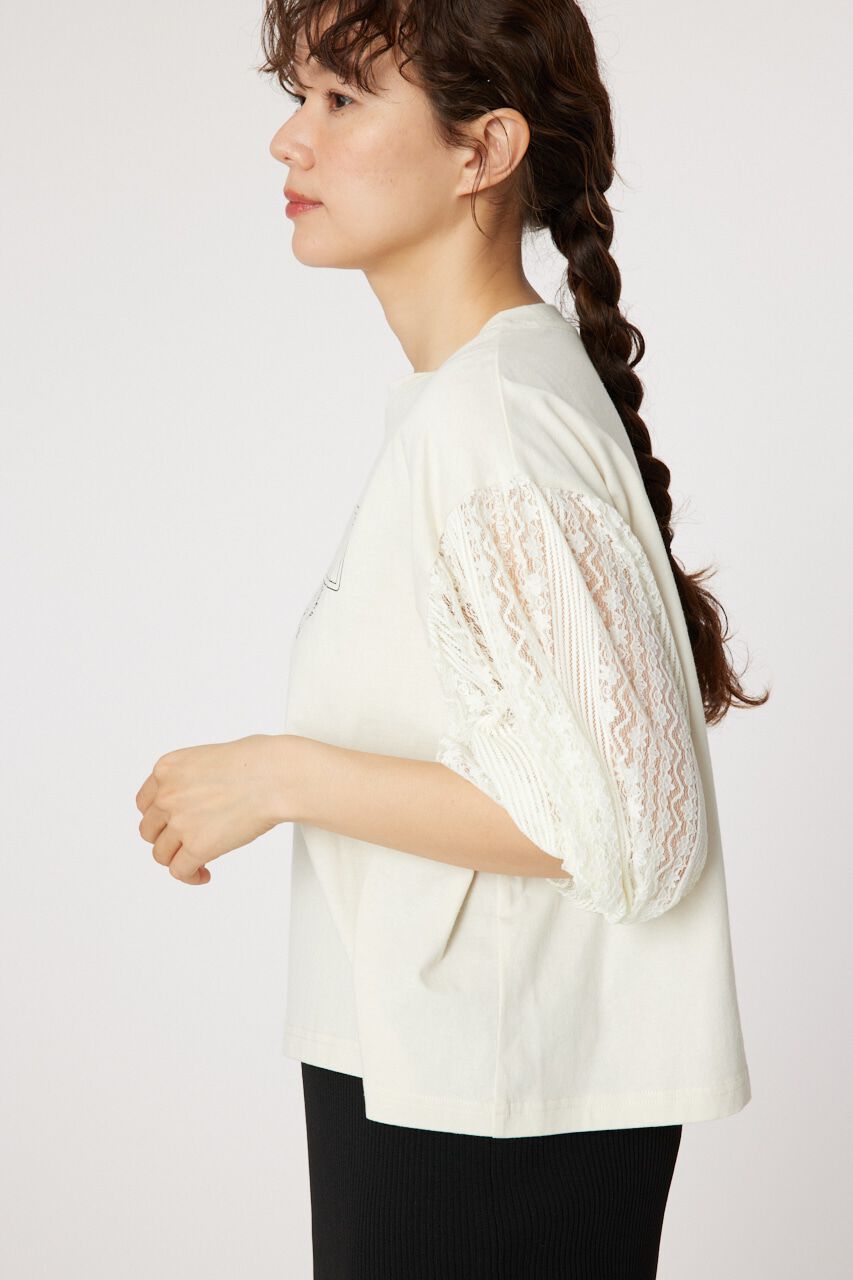 RODEO CROWNS「レーススリーブトップス」|Tシャツ・カットソー|